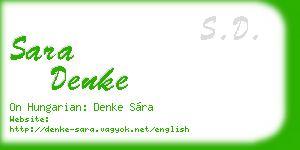sara denke business card